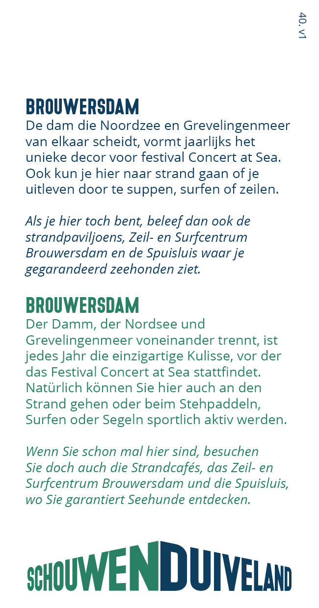 Tipkaart - Brouwersdam