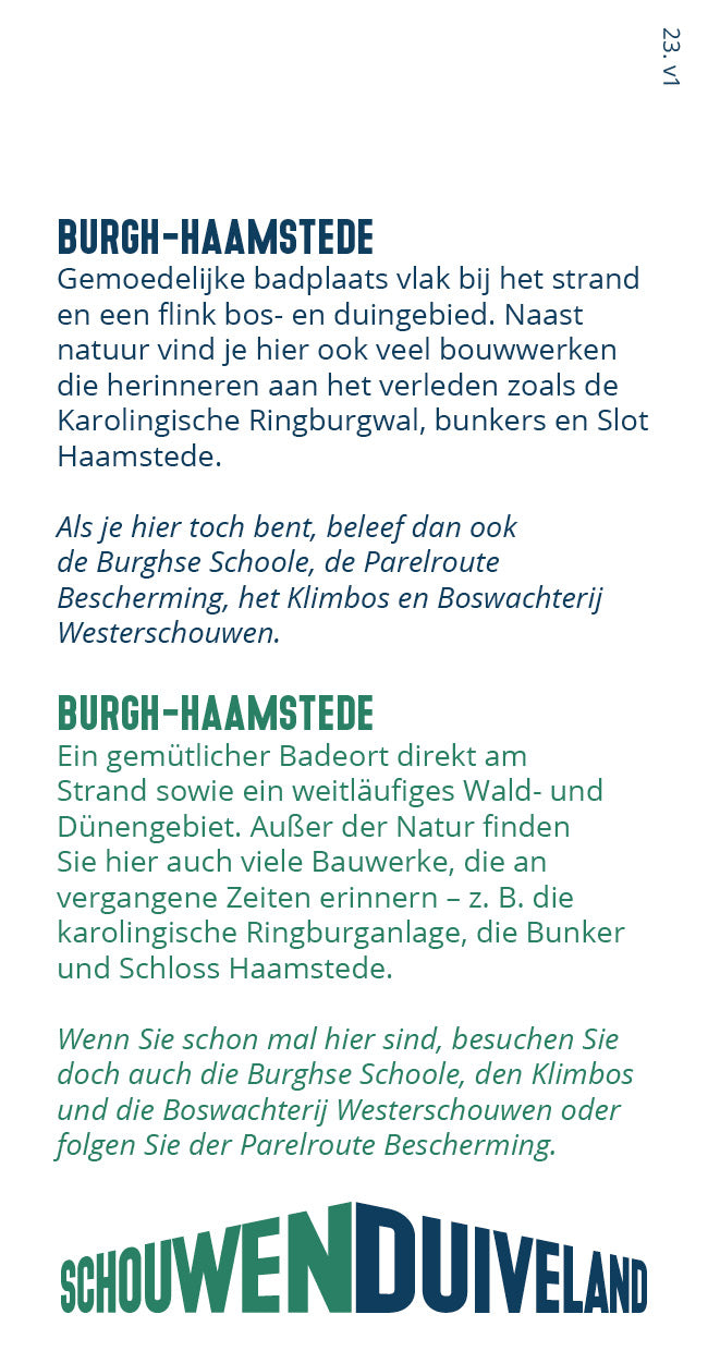 Tipkaart - Burgh-Haamstede