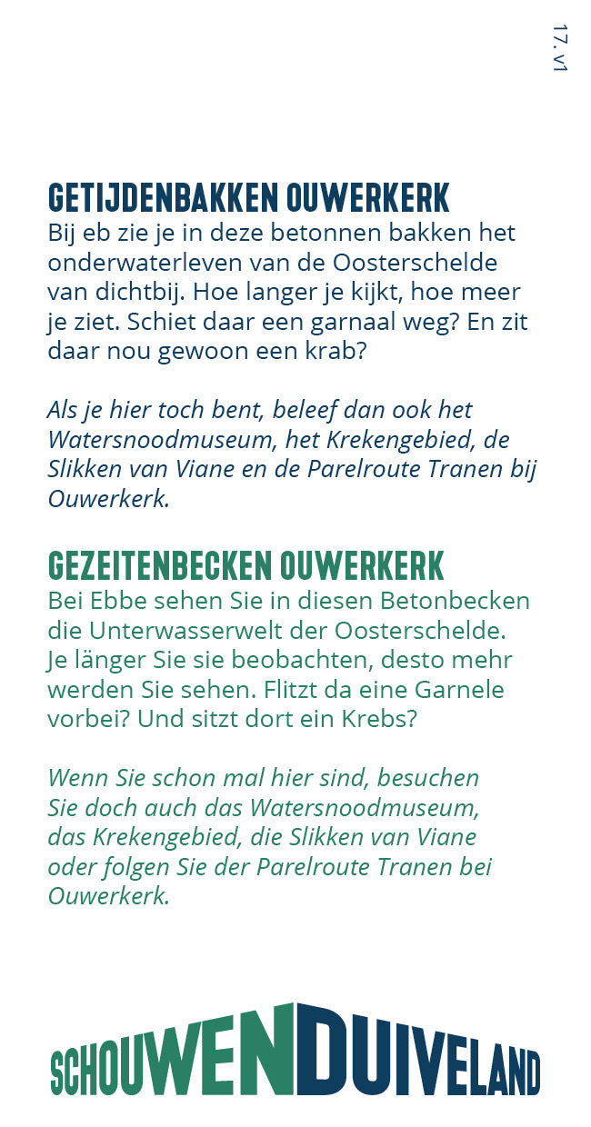 Tipkaart - Getijdenbakken Ouwerkerk