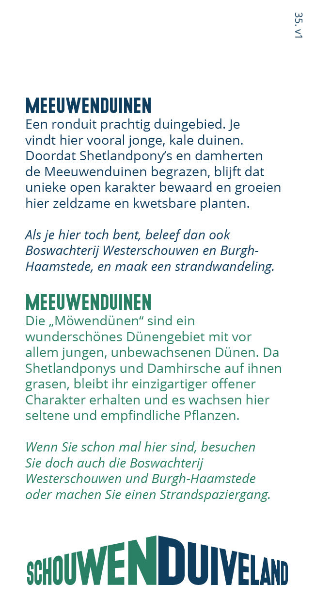Tipkaart - Meeuwenduinen