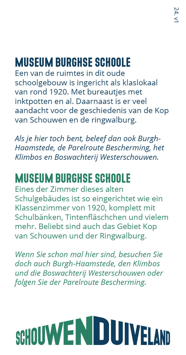 Tipkaart - Museum Burghse Schoole