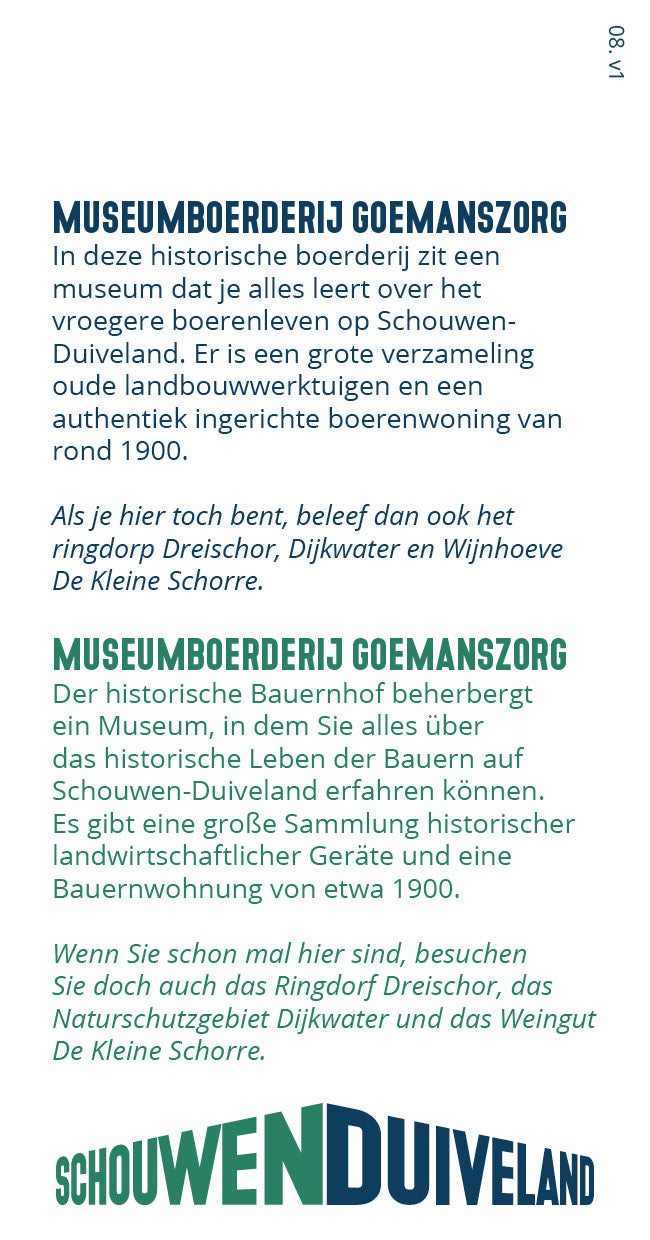 Tipkaart - Museumboerderij Goemanszorg