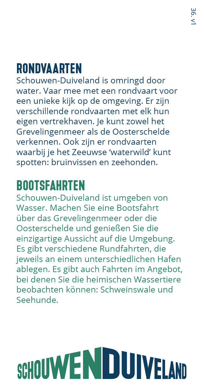 Tipkaart - Rondvaarten