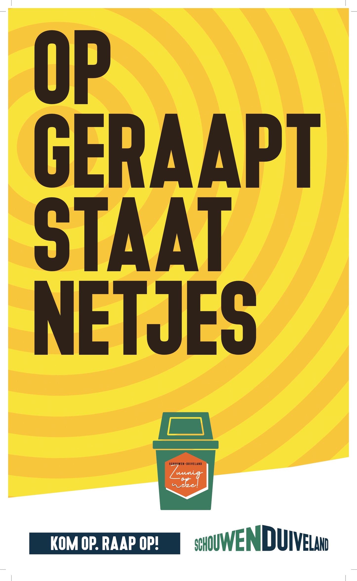 Afvalbak sticker large NL