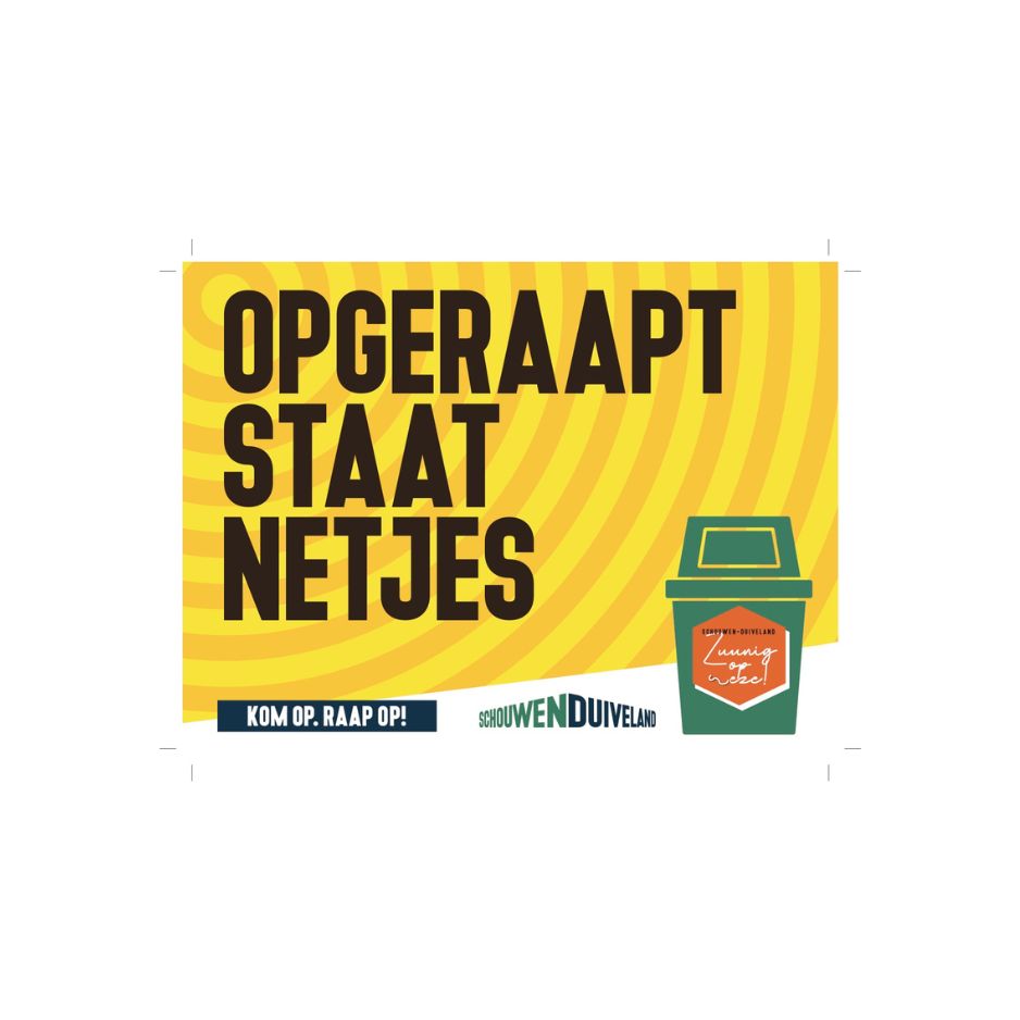Afvalbak sticker small NL