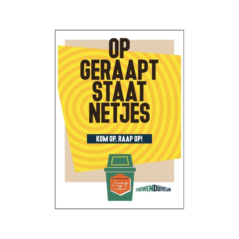 Poster A3 OPGERAAPT STAAT NETJES
