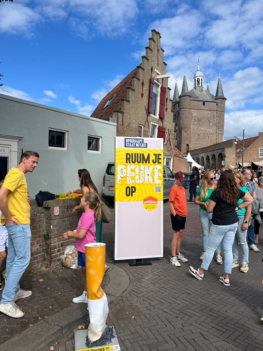 Peukenmuur 'Ruum je peuke op'